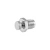 DIN valve blind plug G5/8 with pressure release - bronze